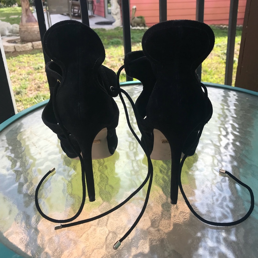 Black suede TOPSHOP high heels - Picture 3 of 5